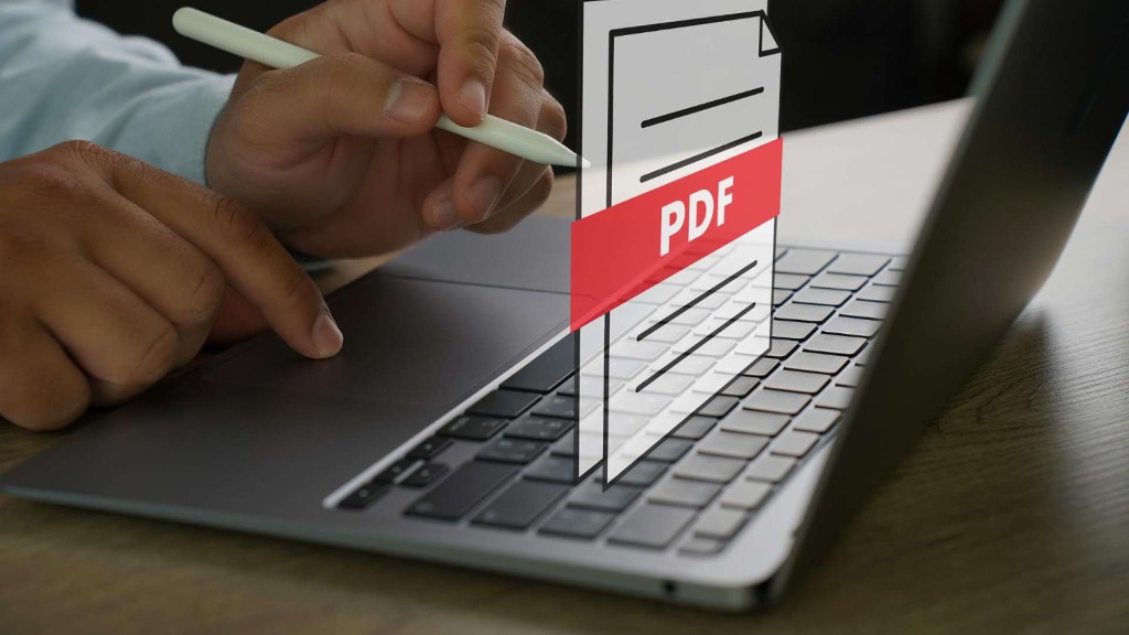 PDF Editor Online Free and Easy to Use (2026 Guide) PDF Editor free online - hand typing on laptop